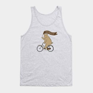 Your Friendly Neighborhood Bicycling Bear Tank Top